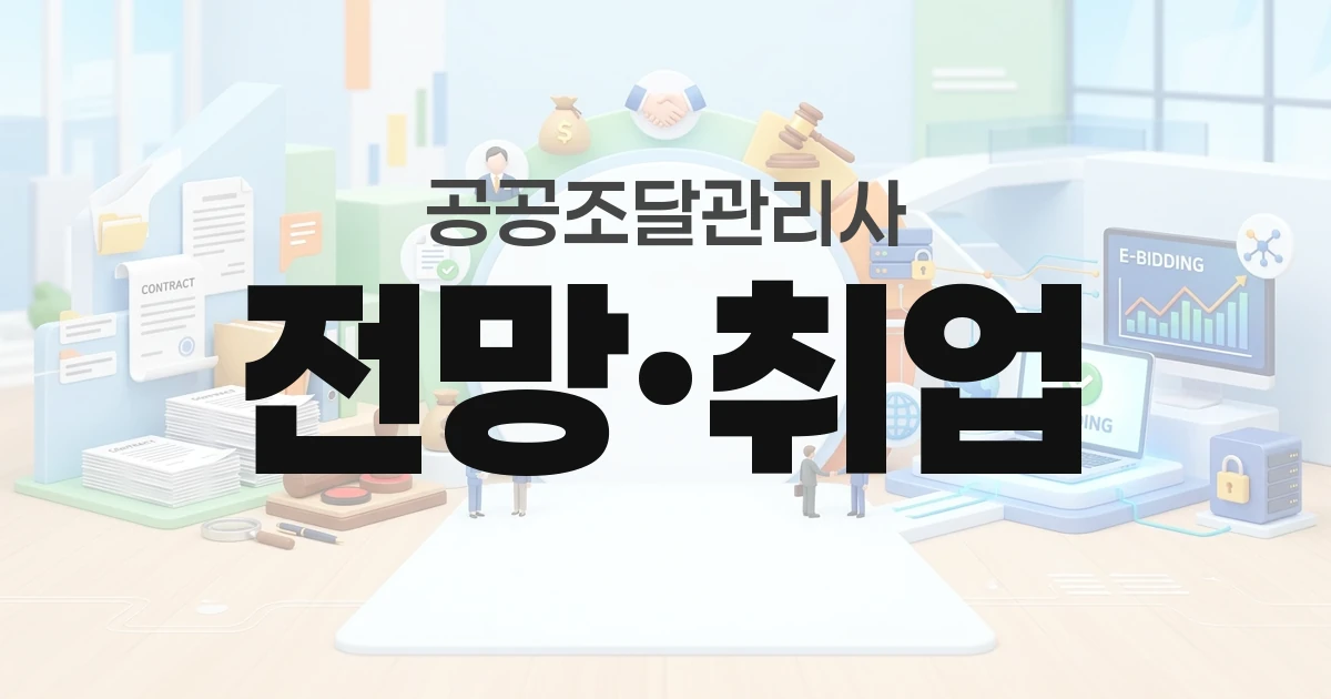 공공조달관리사 전망